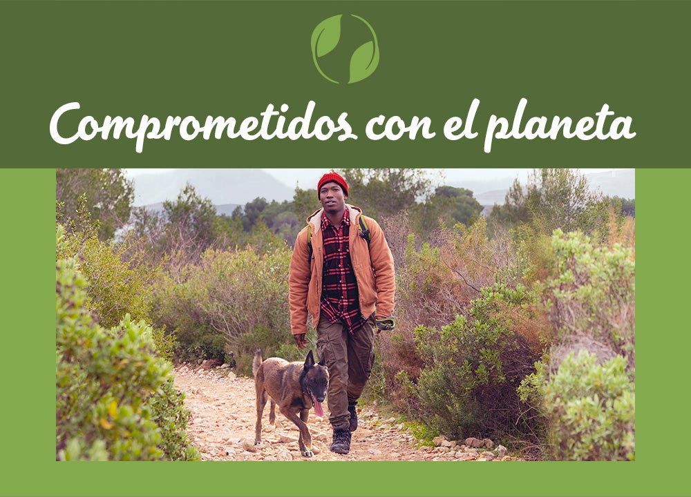 Imagen de persona y planeta