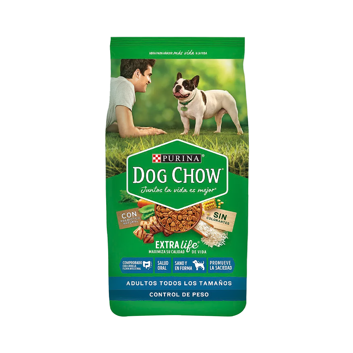 Imagen de bolsa de Dog Chow Control de peso Adultos, Frente