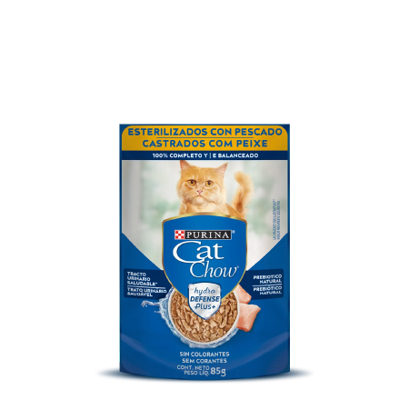 Imagen de sobre de Cat Chow Esterilizados Pescado, Frente