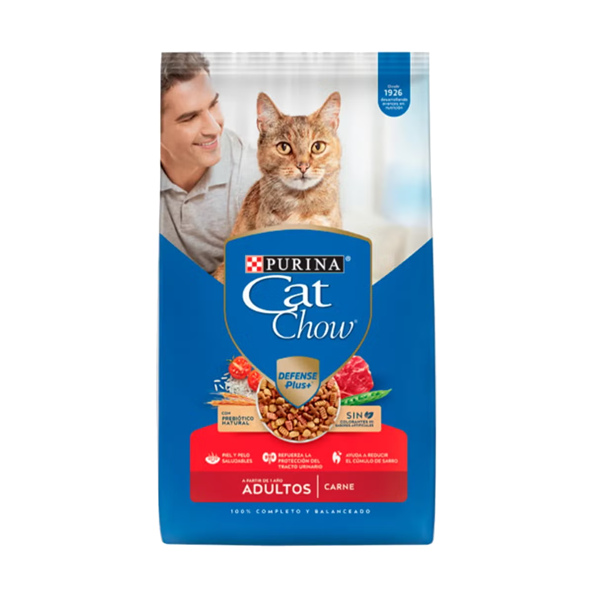 Imagen de bolsa de Cat Chow Adultos Carne, Frente