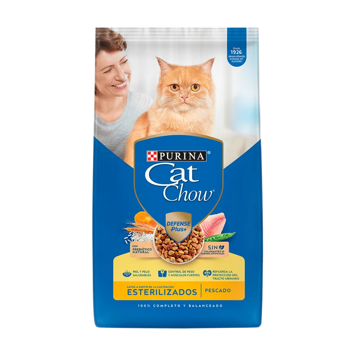 Imagen de bolsa de Cat Chow Esterilizados Pescado, Frente